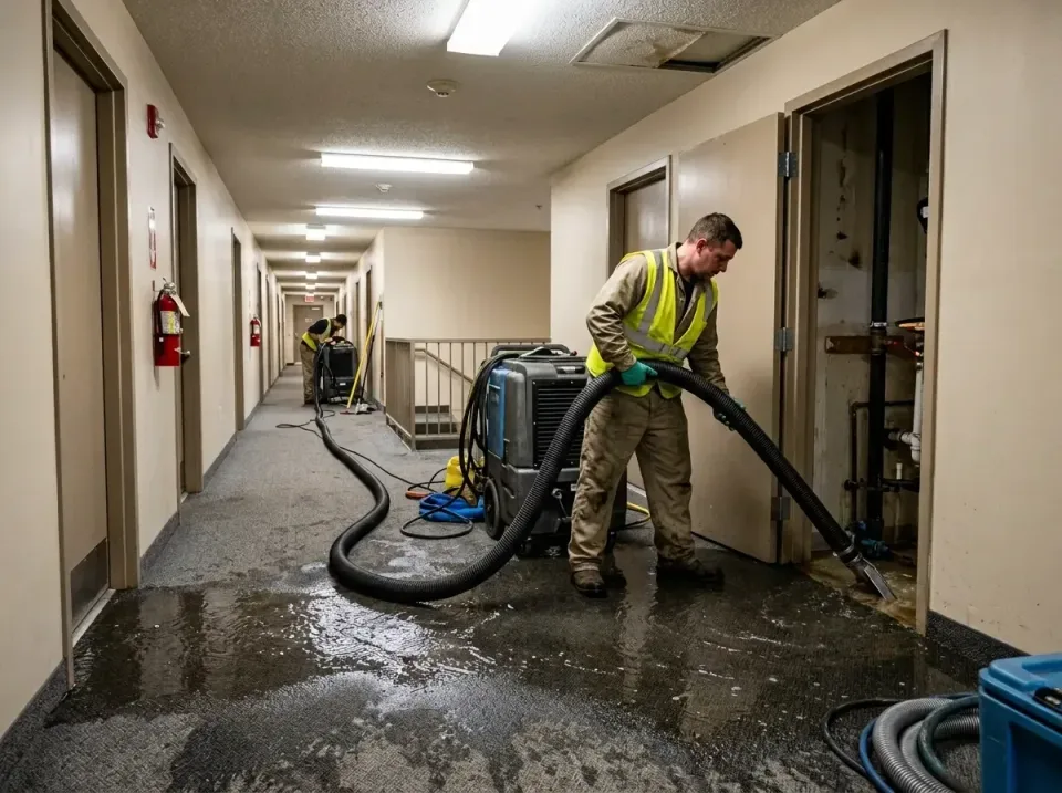 multi-unit-apartment-hallway-f-005 — frequently asked questions, Emergency Burst Pipe Water Extraction & Removal in Morrisvi…